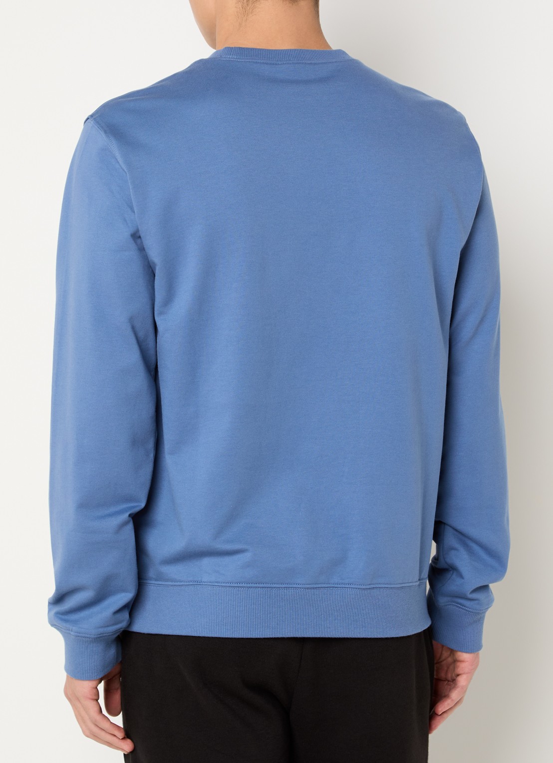 Armani Sweater met logoprint - achterkant 2 staalblauw