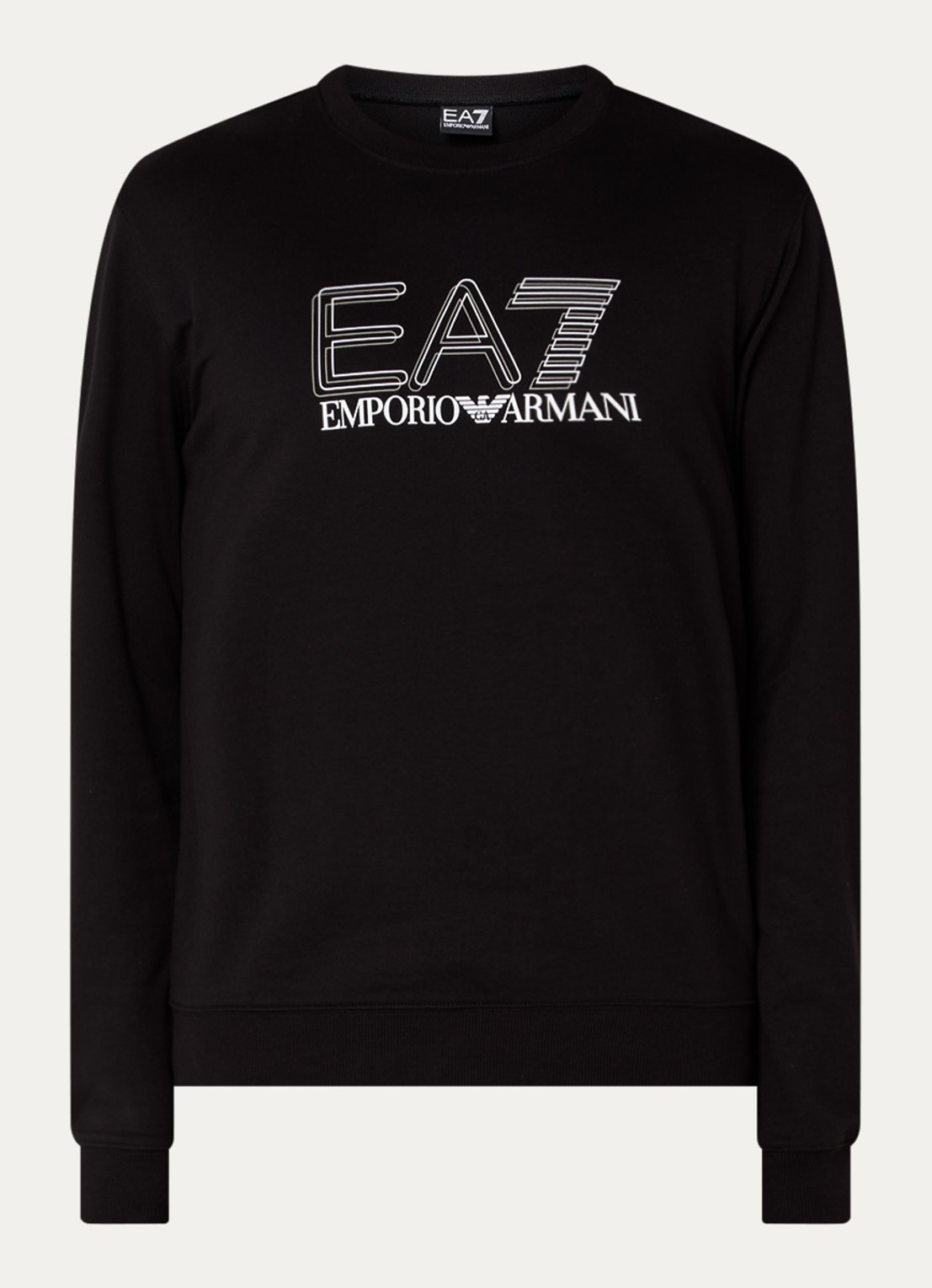 Armani Sweater met logoprint - voorkant 3 zwart