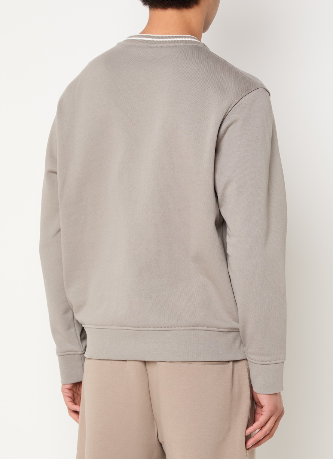 Armani Sweater met logoprint - achterkant beige