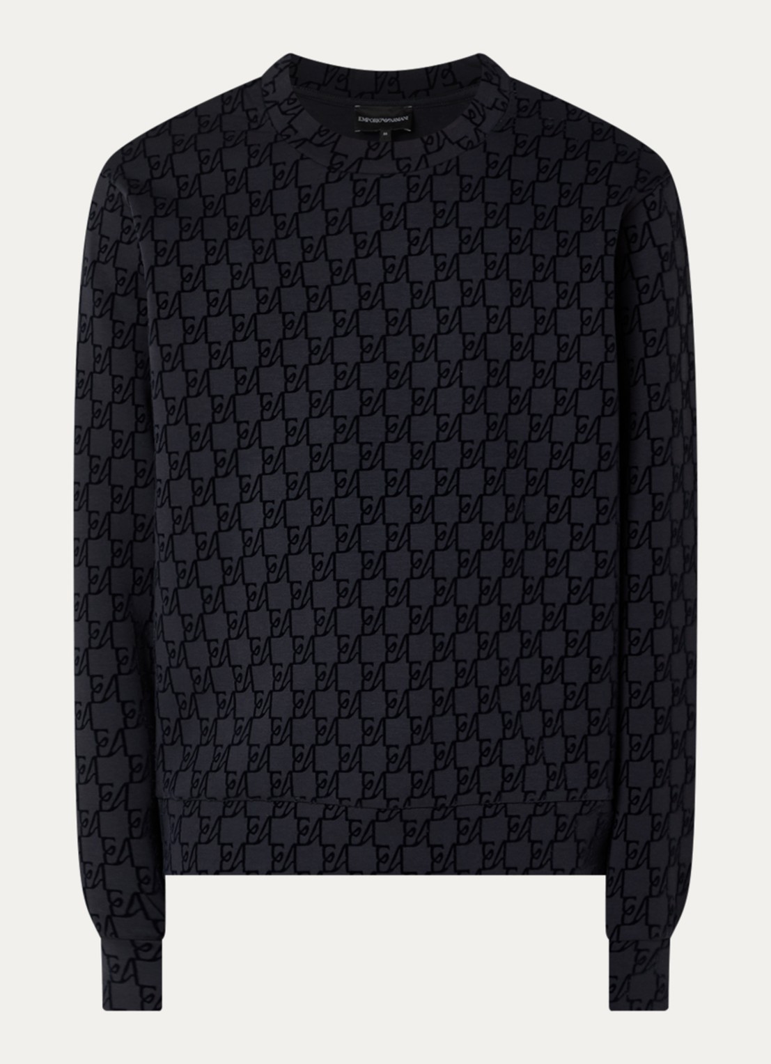 Armani Sweater met print - voorkant 2 antraciet
