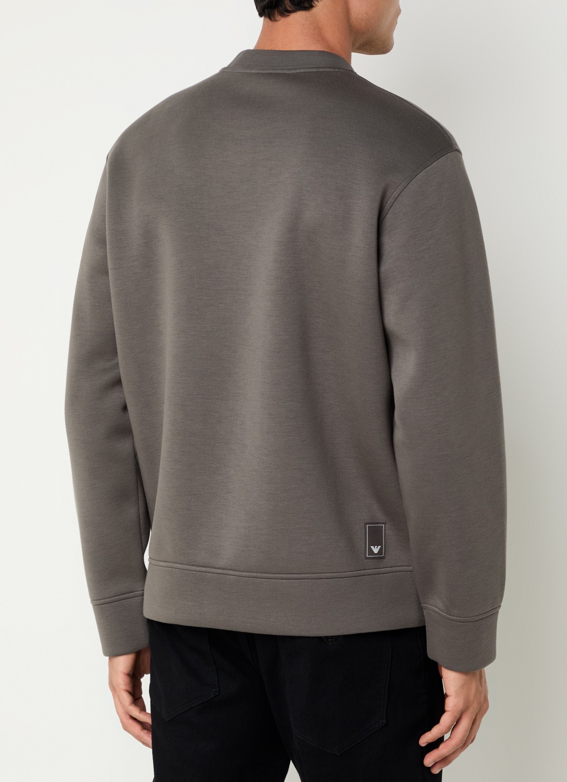 Armani Sweater met ritszakken - achterkant donkergrijs
