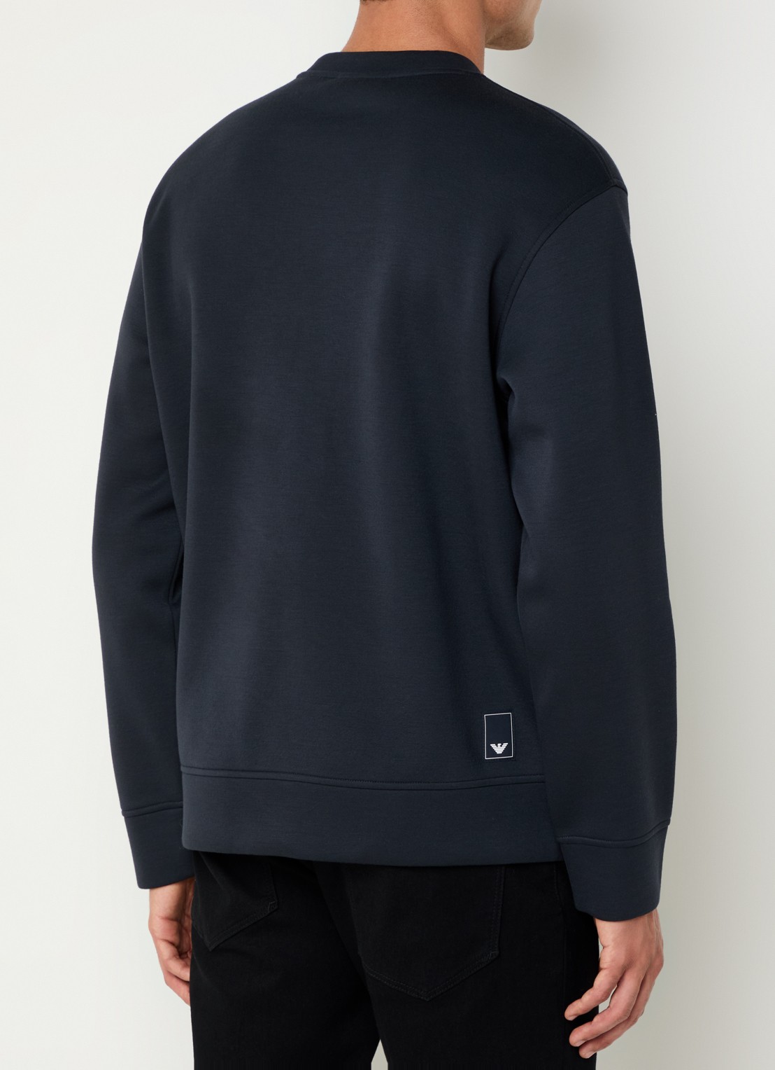 Armani Sweater met ritszakken - achterkant donkerblauw