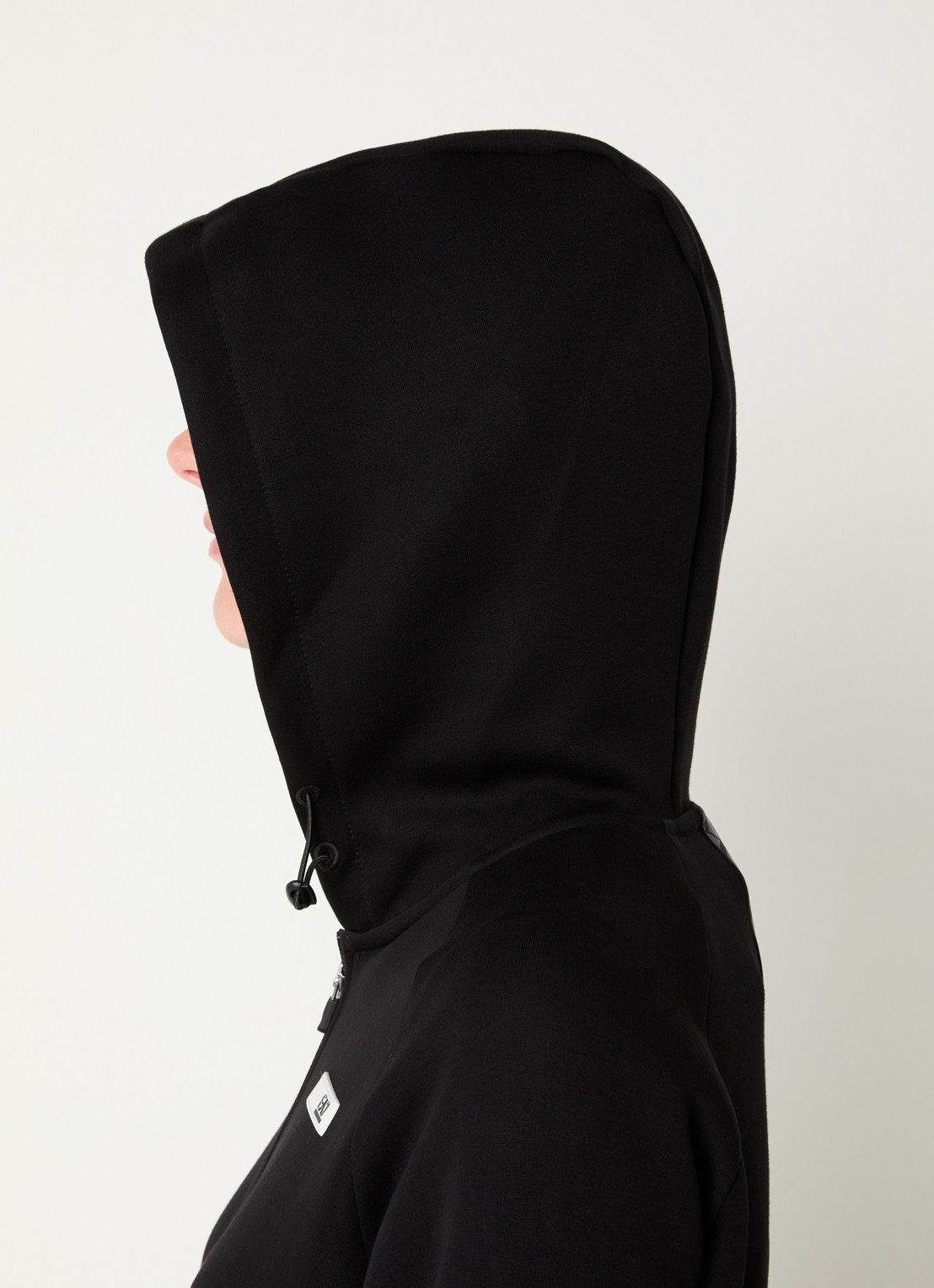Armani Sweatvest met logo- en backprint - detail 4 zwart