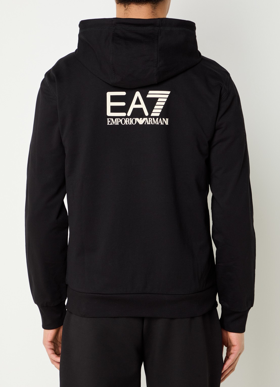 Armani Sweatvest met logo en capuchon - achterkant 5 zwart