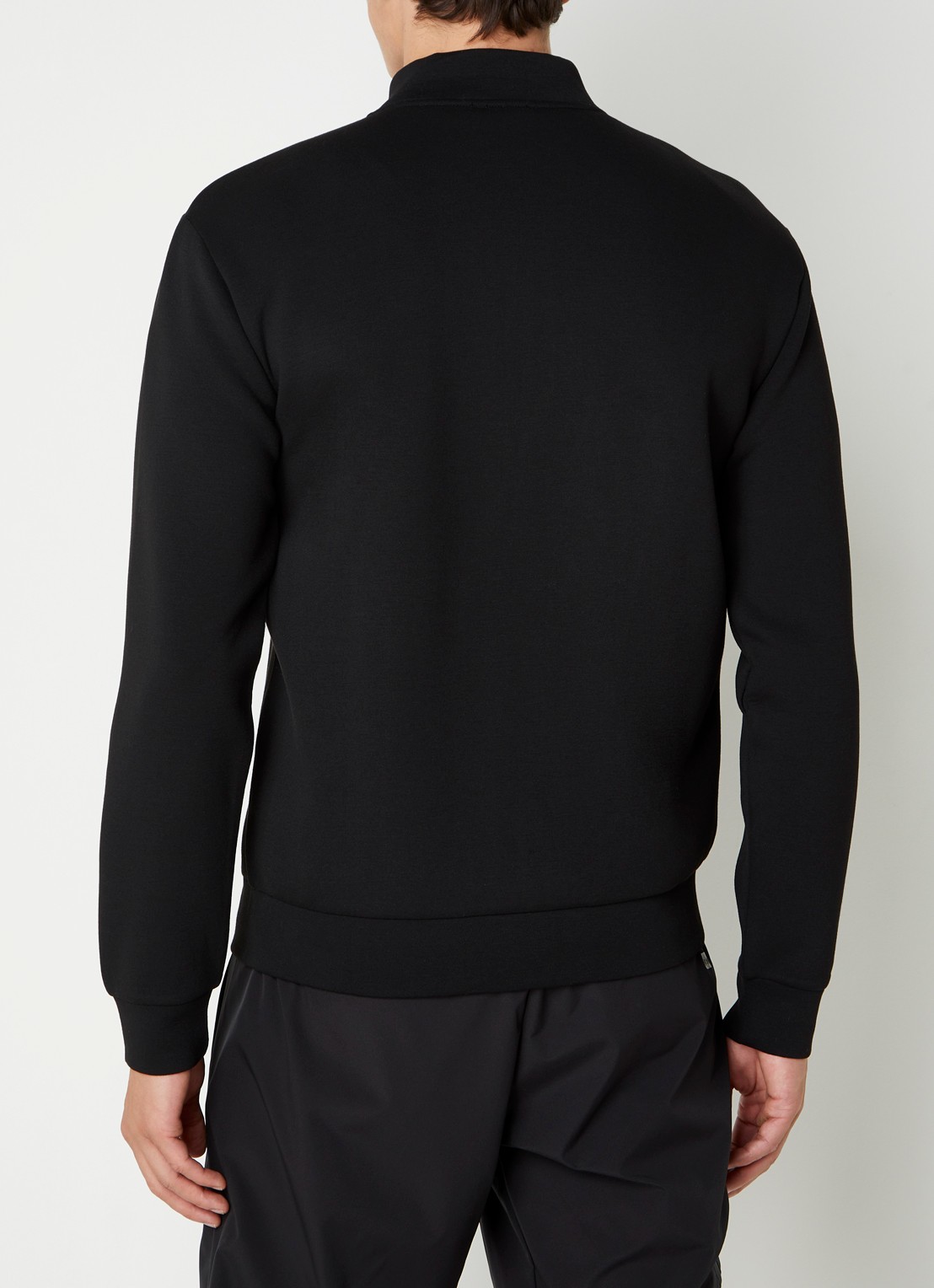 Armani Sweatvest met logo en ritszakken  - achterkant 2 zwart