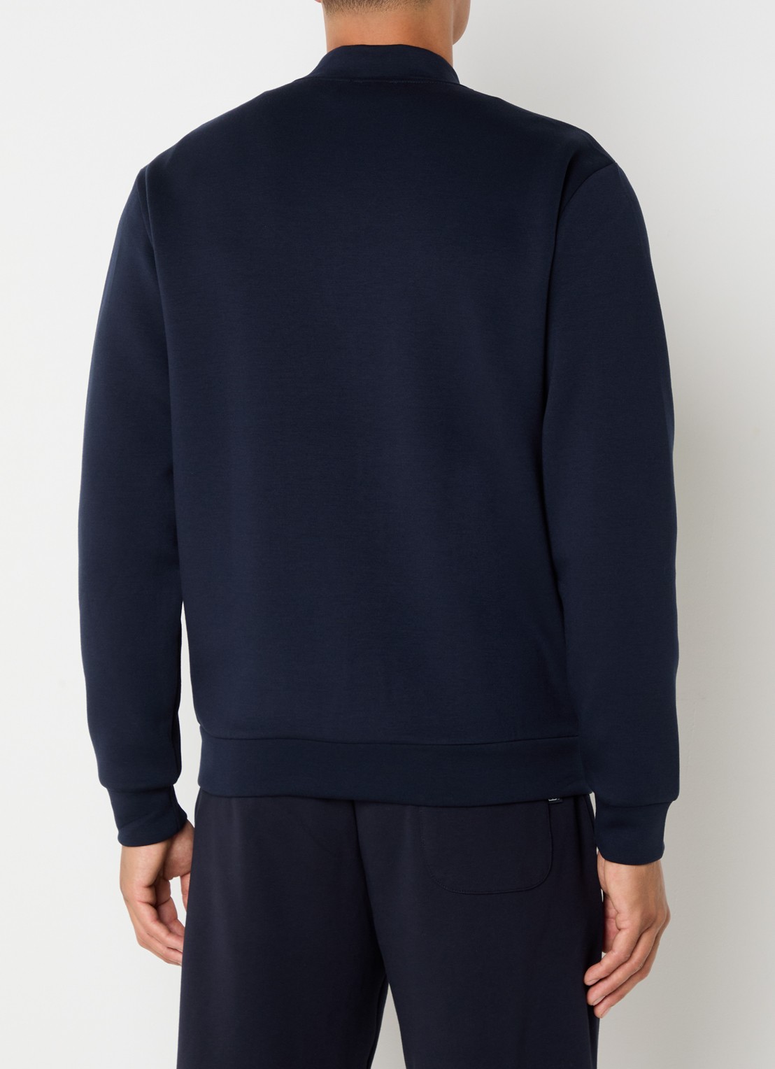 Armani Sweatvest met logo en ritszakken  - achterkant 3 indigo