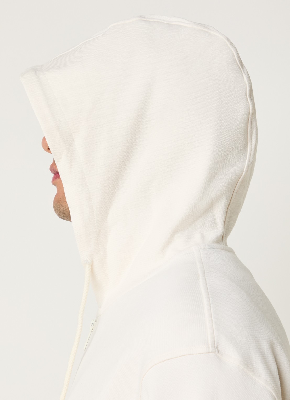 Armani Sweatvest met logo en steekzakken - detail 2 gebroken wit