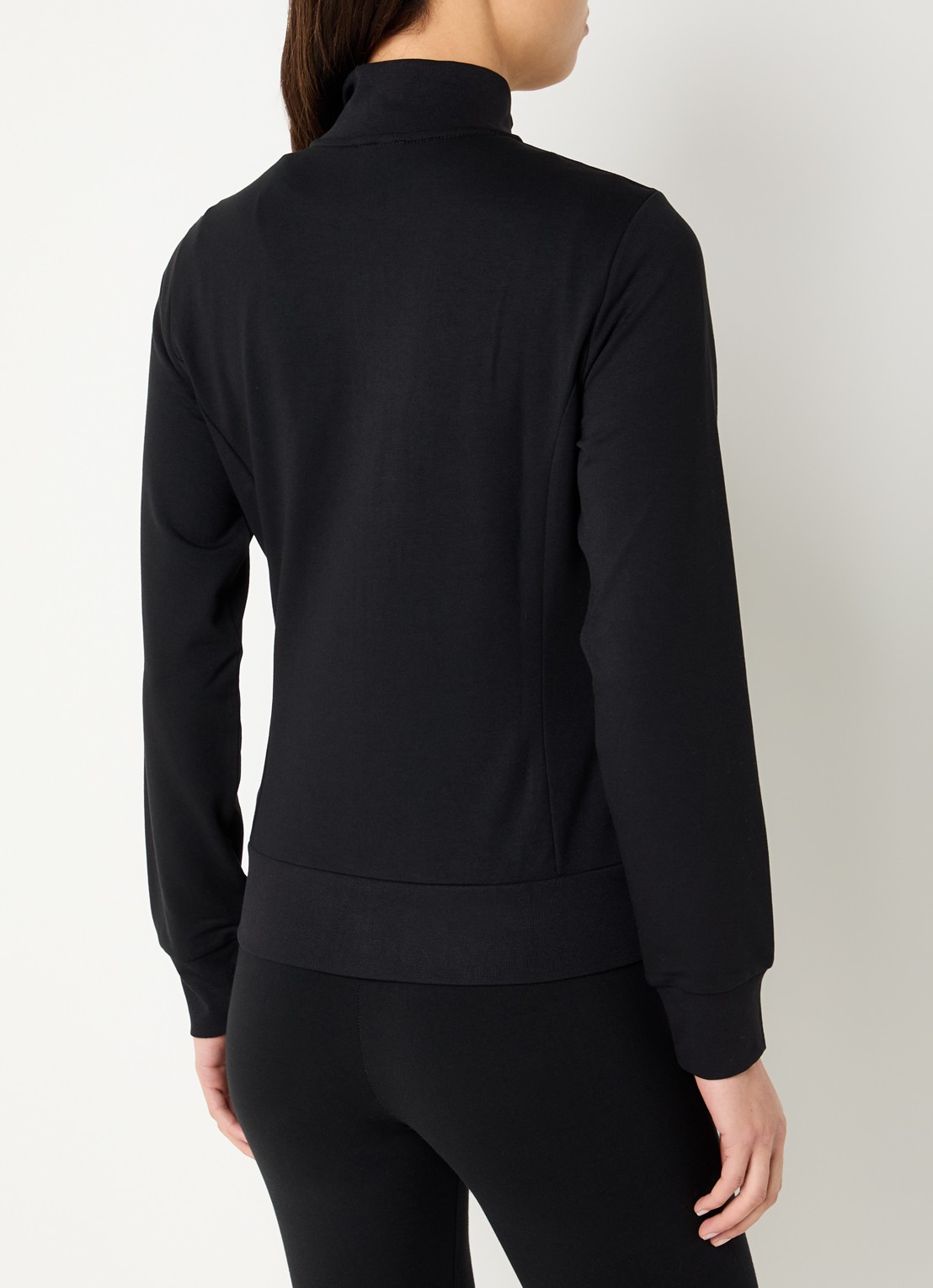 Armani Sweatvest met logo en steekzakken  - achterkant 3 zwart