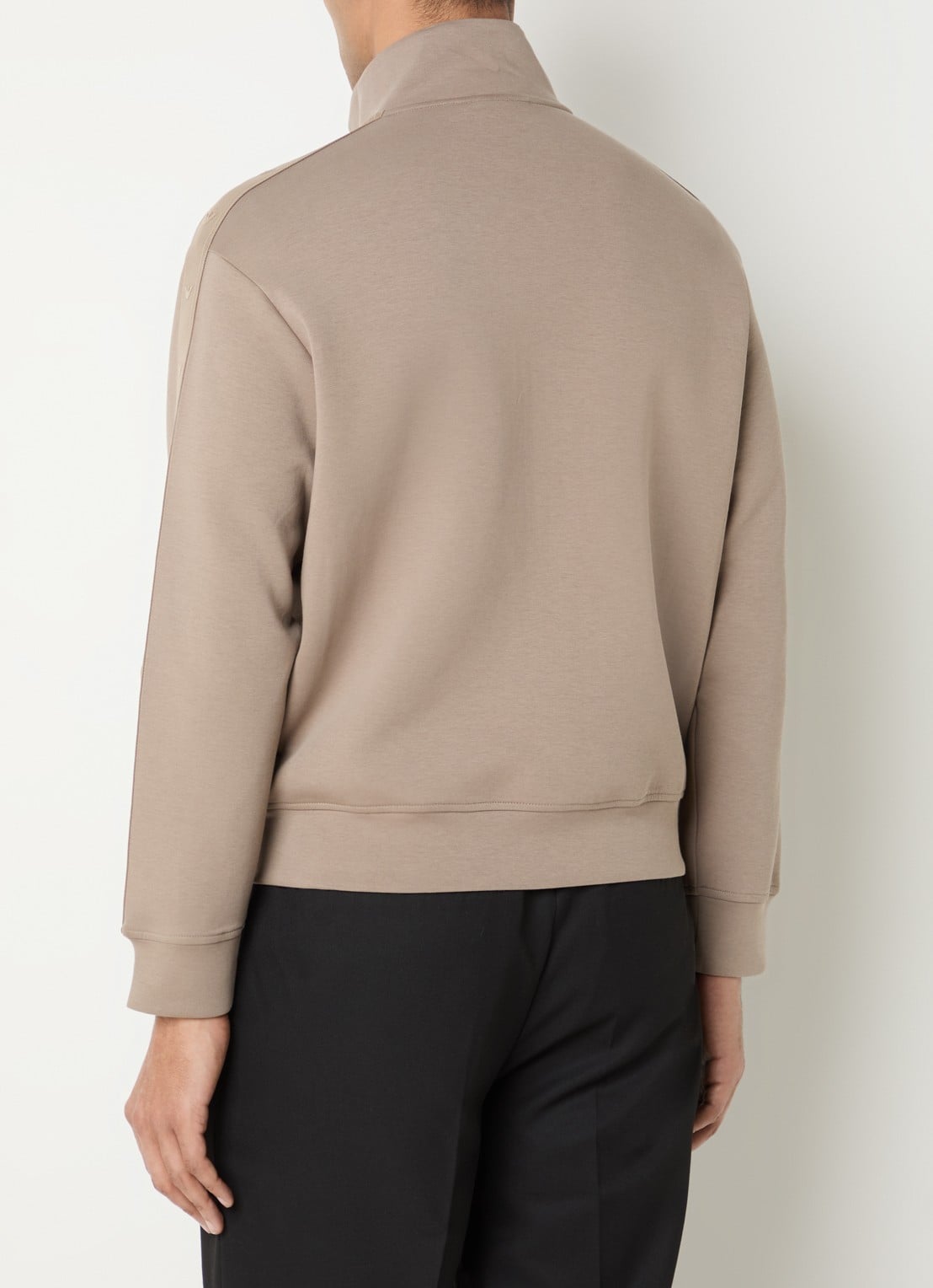 Armani Sweatvest met logo en steekzakken - achterkant antraciet