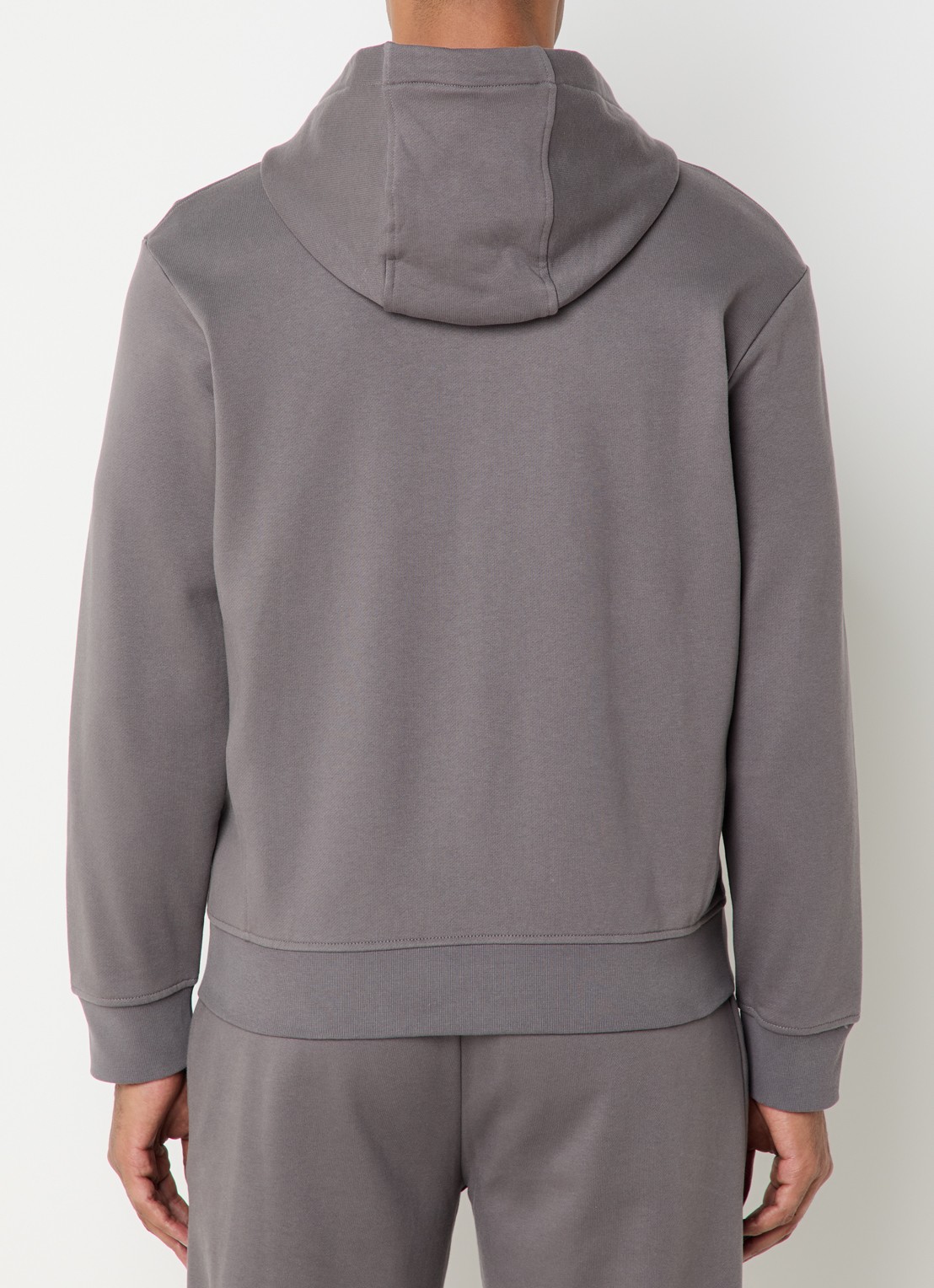 Armani Sweatvest met logo - achterkant 3 donkergrijs