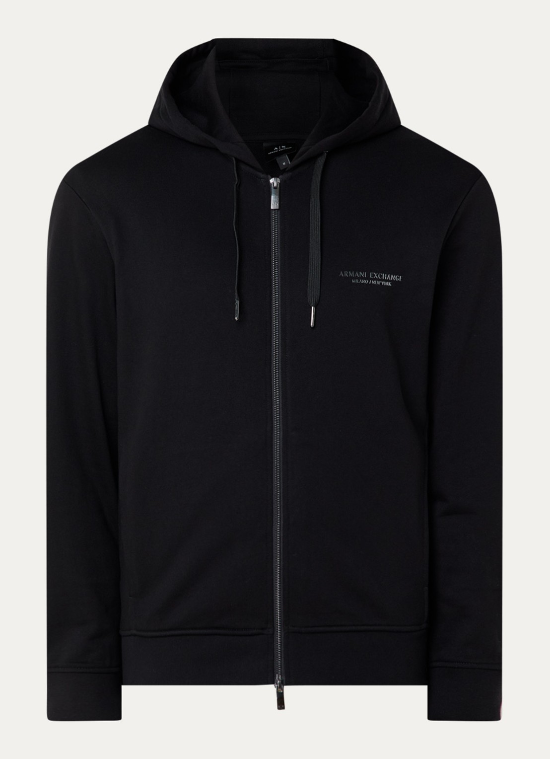 Armani Sweatvest met logo - voorkant 2 zwart
