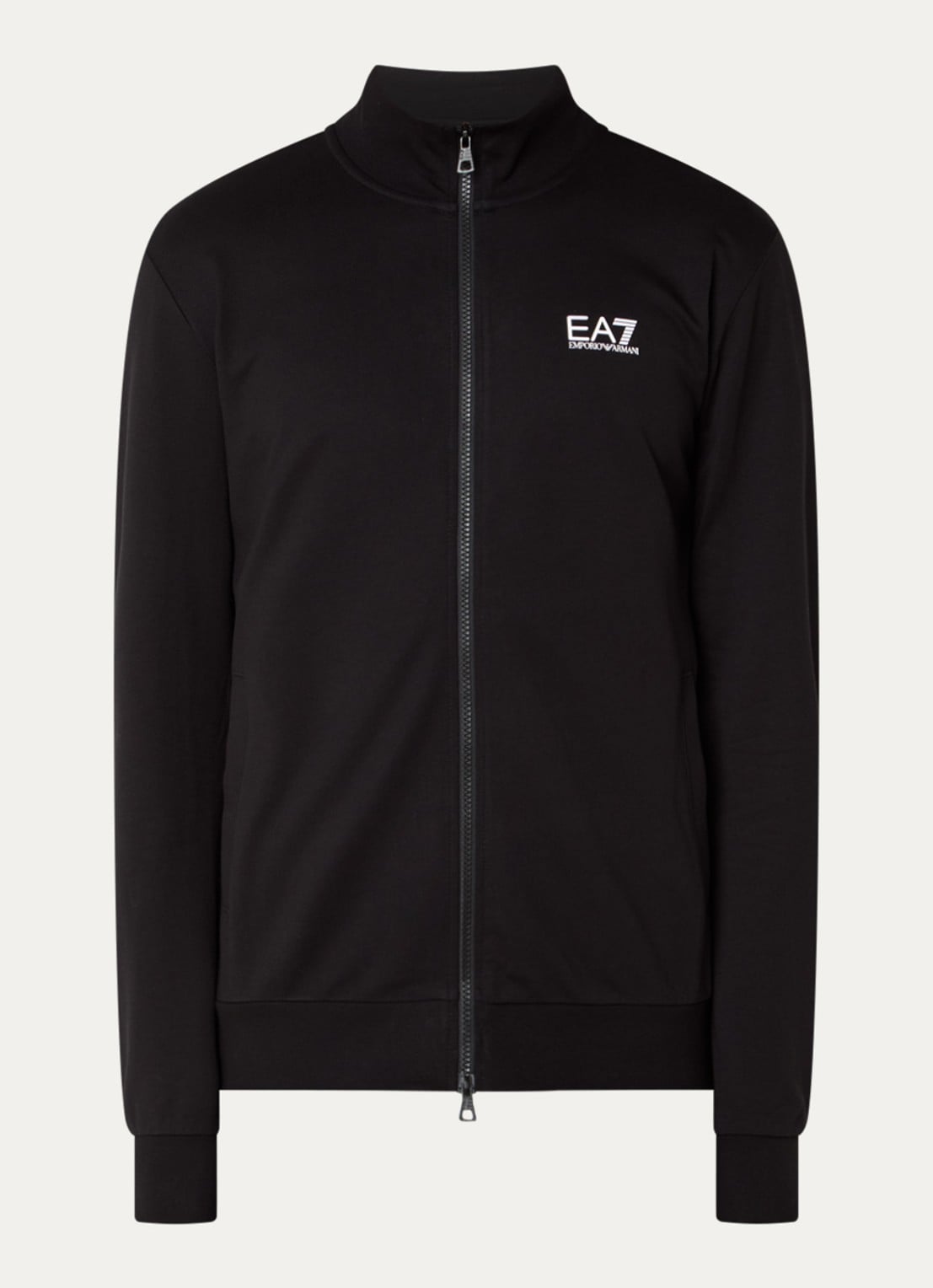 Armani Sweatvest met logo - voorkant 2 zwart