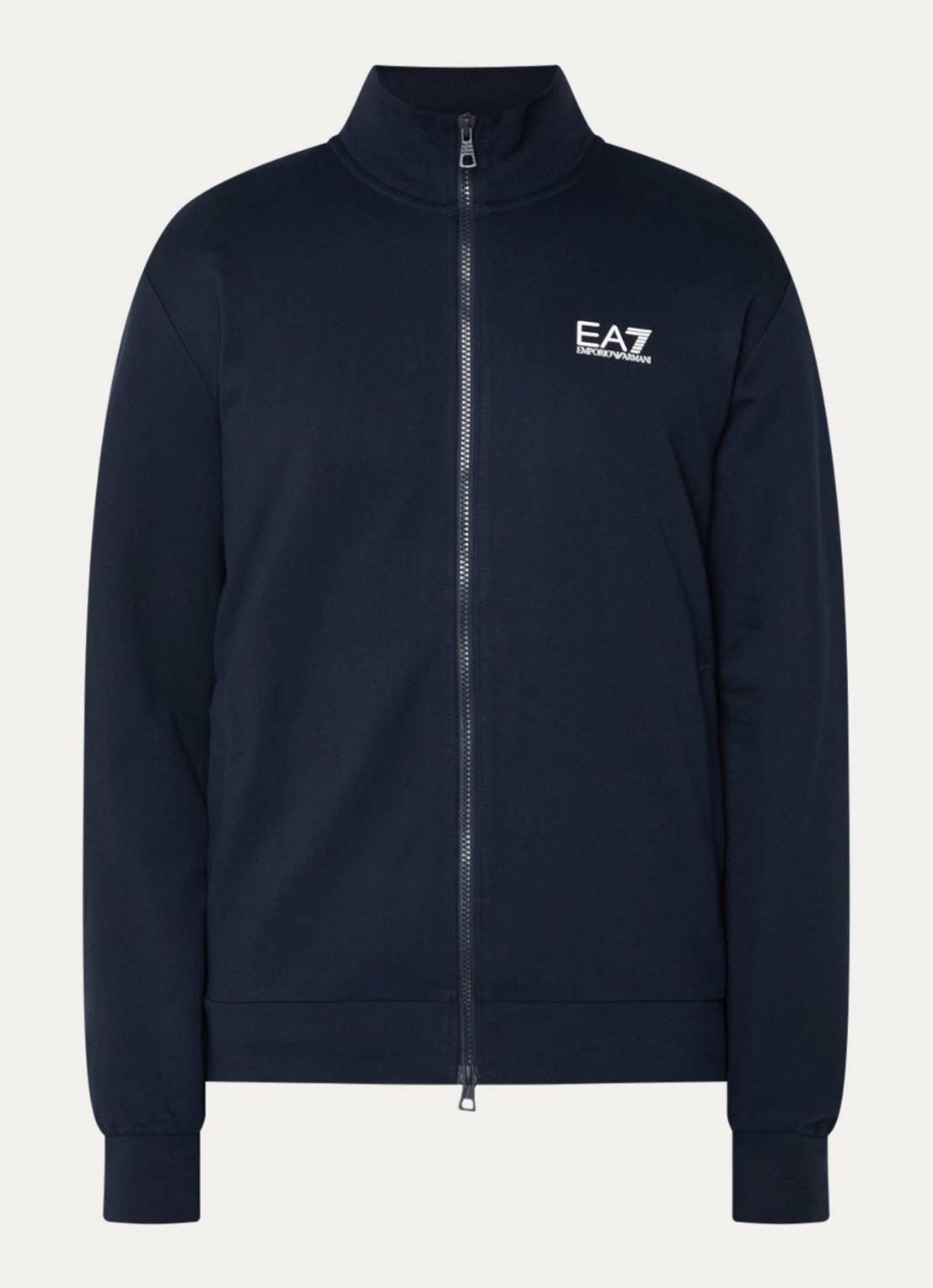 Armani Sweatvest met logo - voorkant donkerblauw
