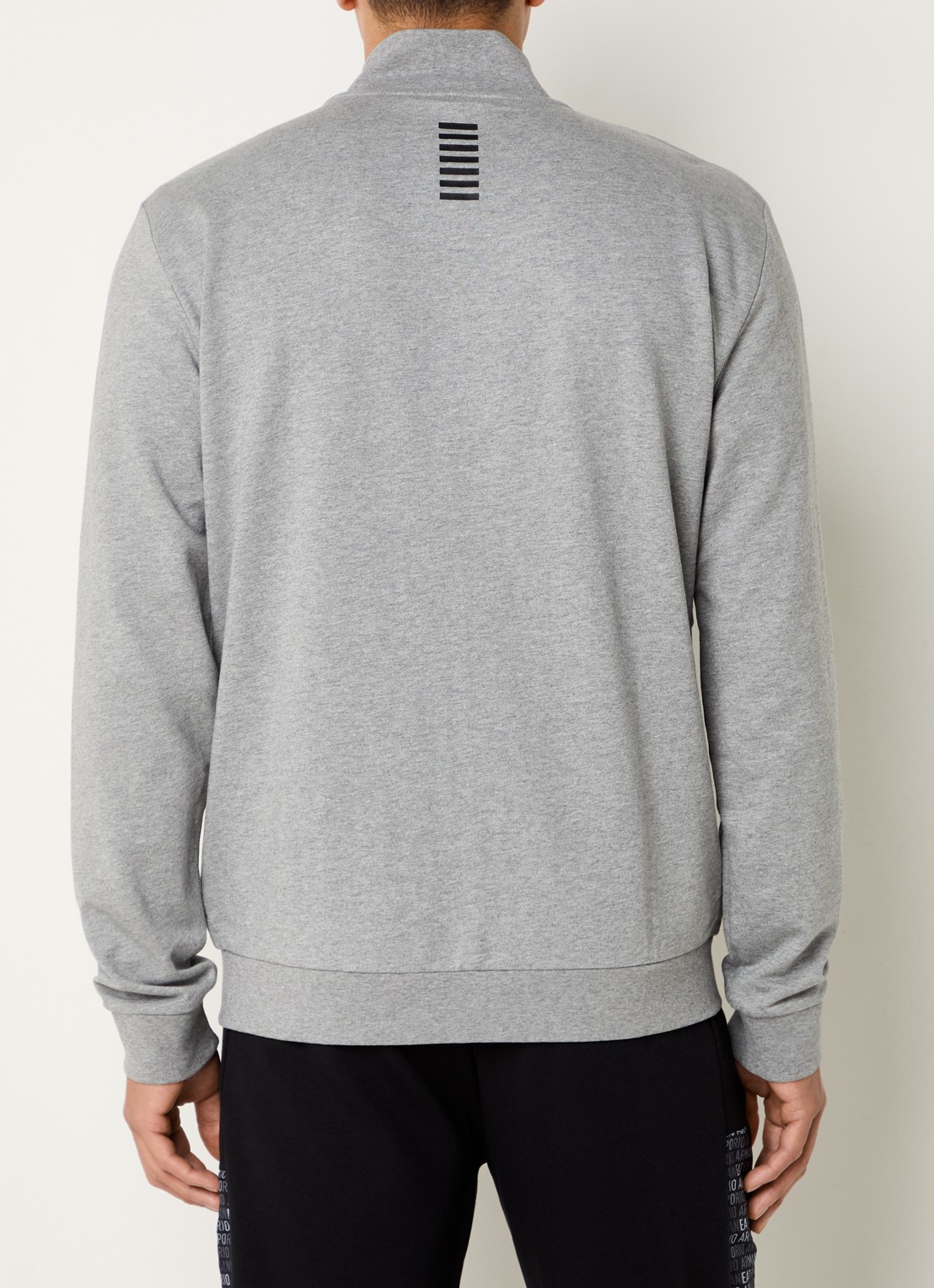 Armani Sweatvest met logo - achterkant grijsmele