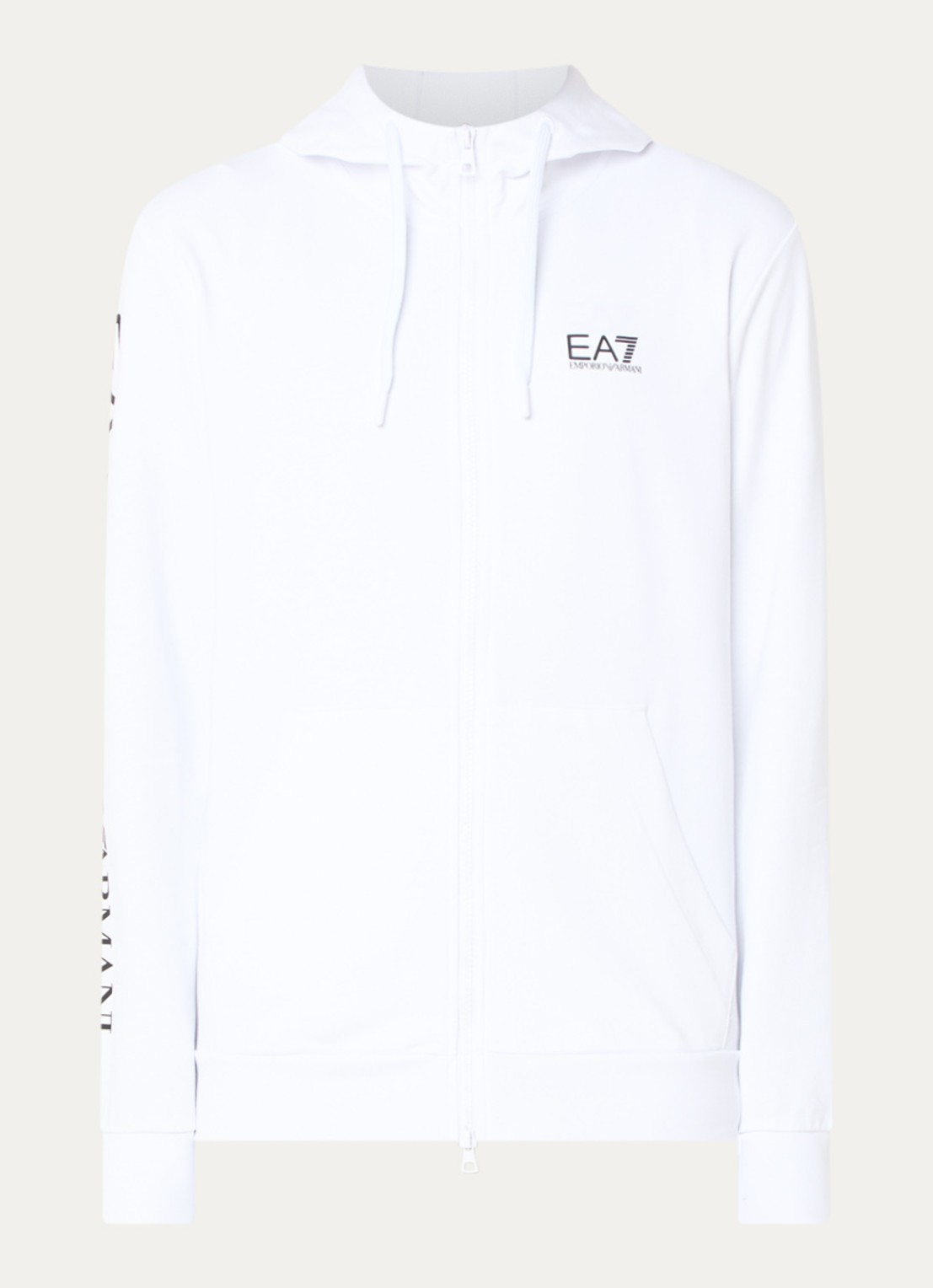 Armani Sweatvest met logo - voorkant 4 wit