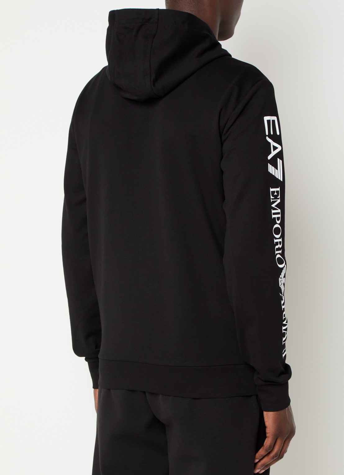 Armani Sweatvest met logo - achterkant 3 zwart