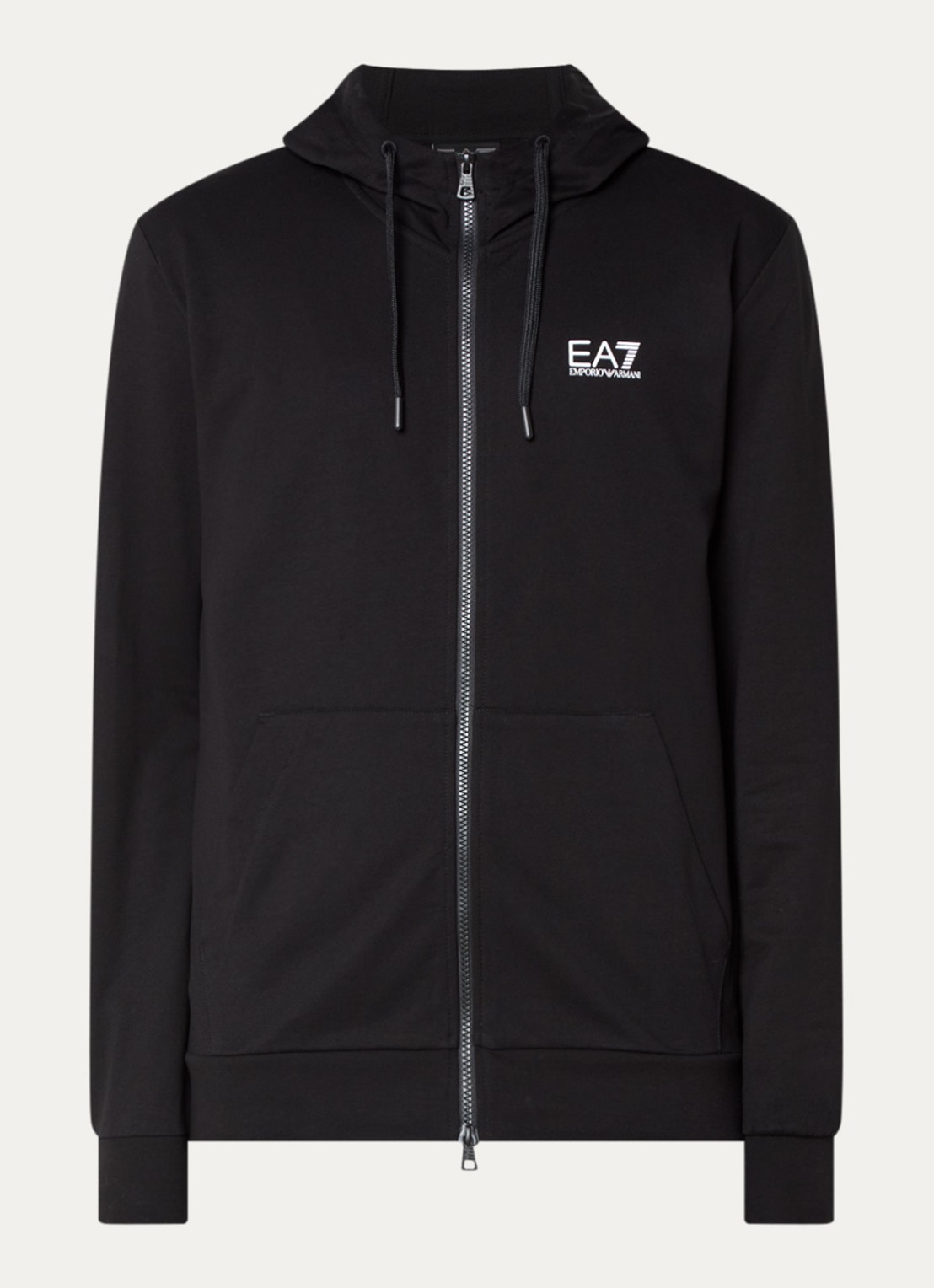 Armani Sweatvest met logo - voorkant 4 zwart