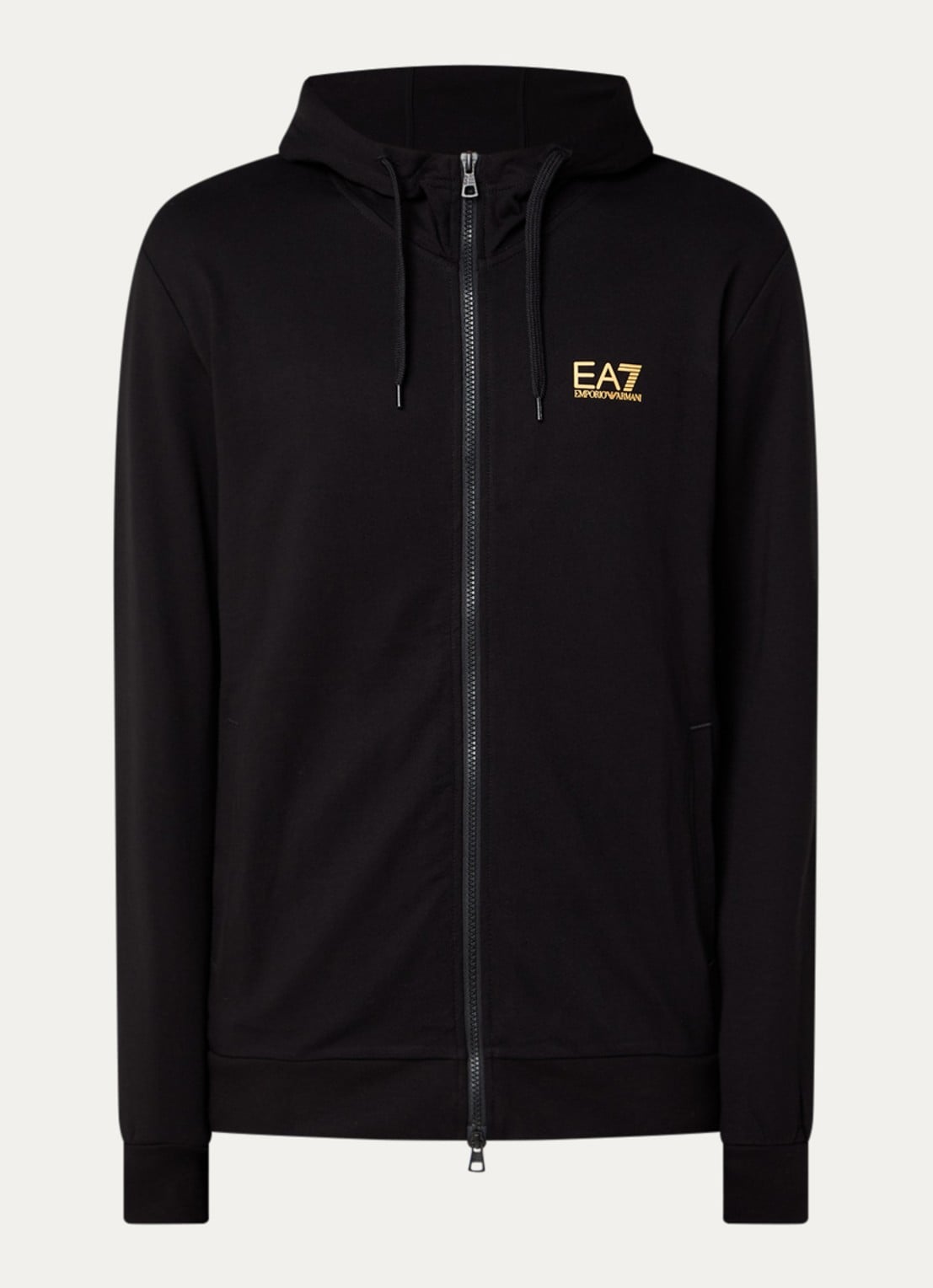 Armani Sweatvest met logo - voorkant 2 zwart