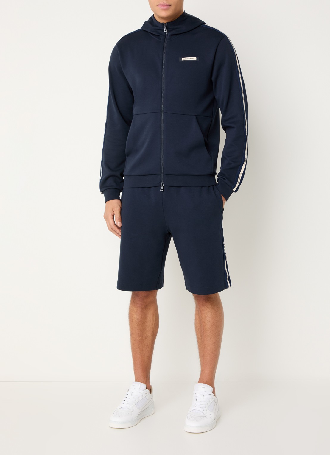 Armani Sweatvest met logo - voorkant 3 armani blue / blauw