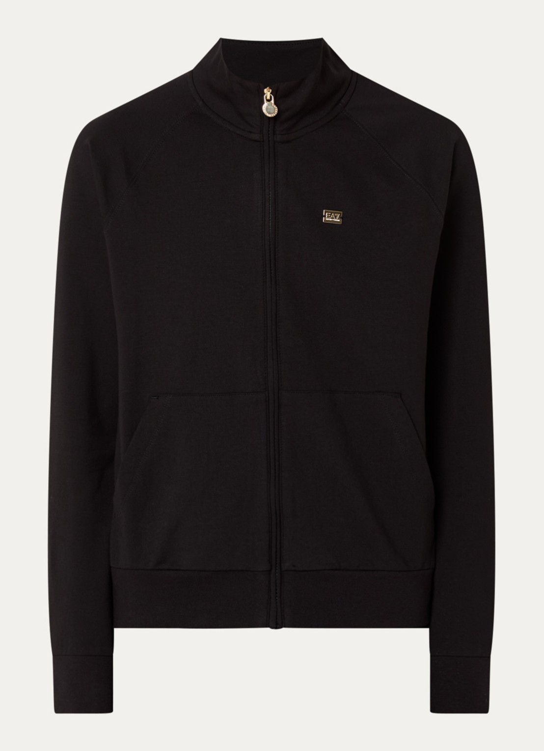 Armani Sweatvest met logo - voorkant 3 zwart