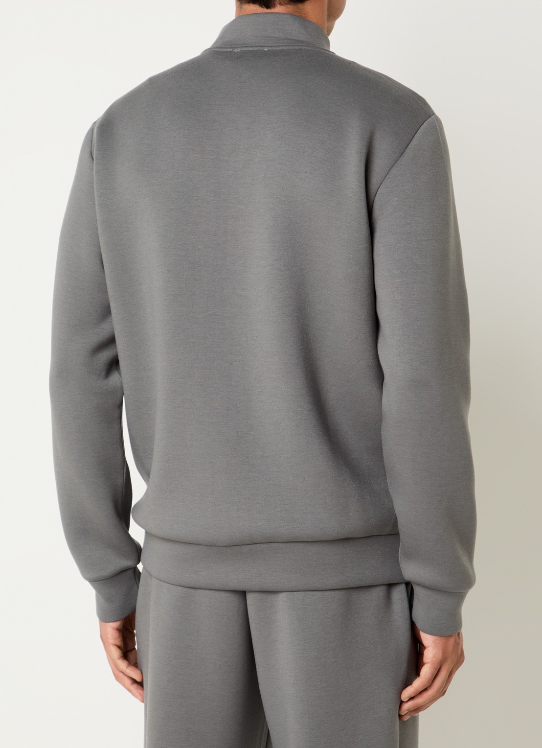 Armani Sweatvest met logopatch - achterkant 2 lichtgrijs