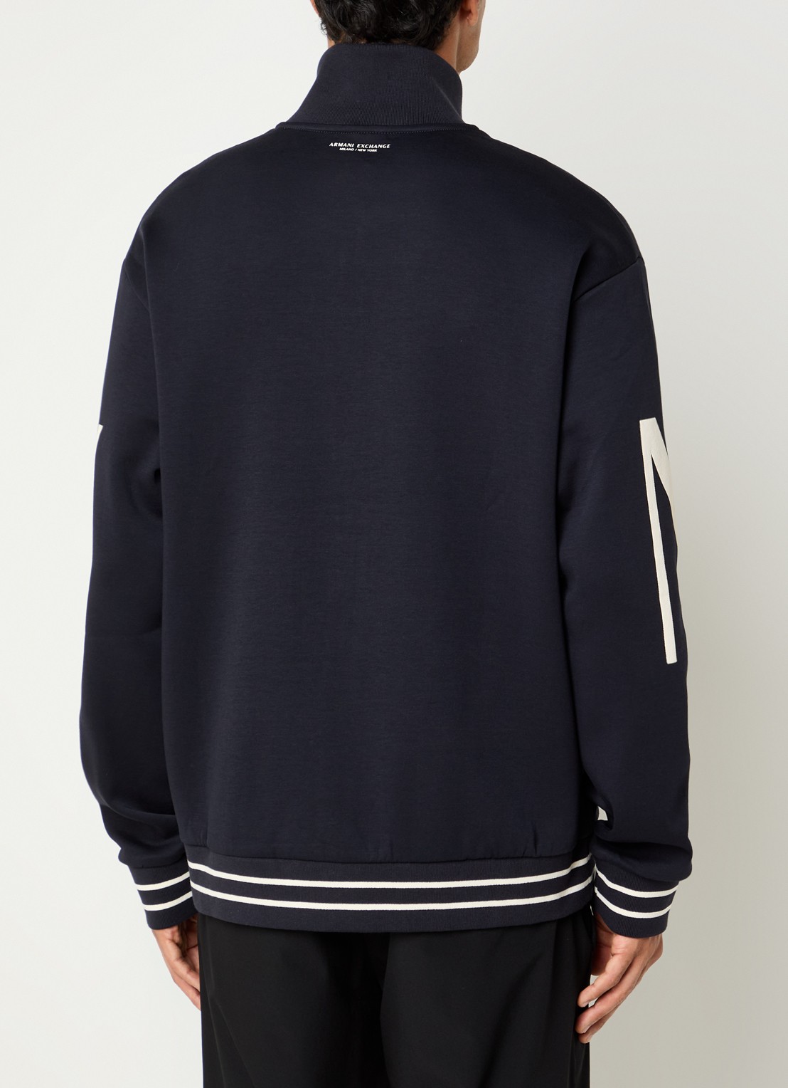 Armani Sweatvest met logoprint - achterkant 4 donkerblauw