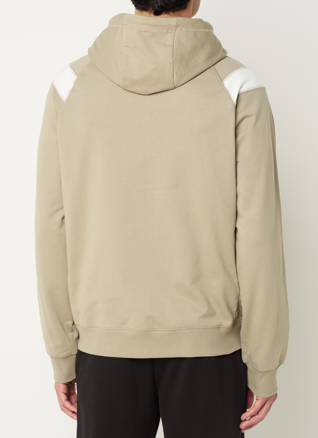 Armani Sweatvest met logoprint - achterkant beige