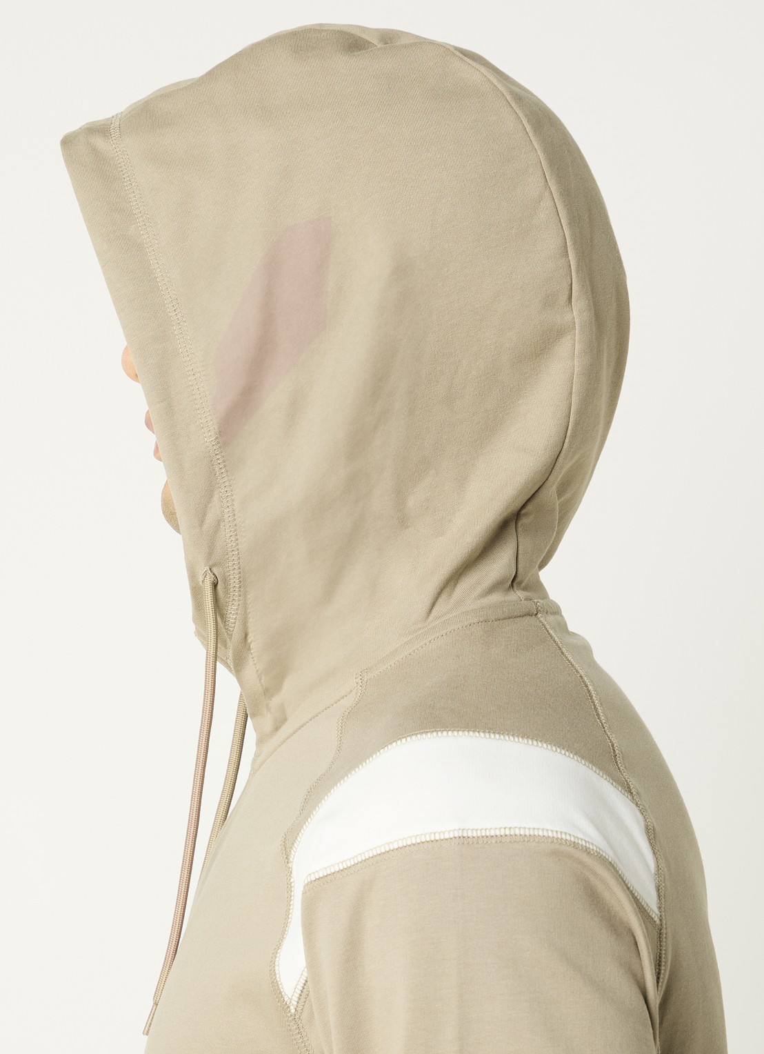 Armani Sweatvest met logoprint - detail 3 beige