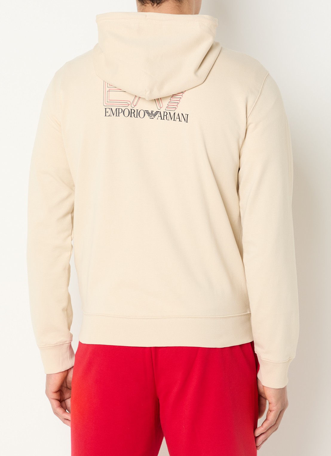 Armani Sweatvest met logoprint - achterkant 5 beige
