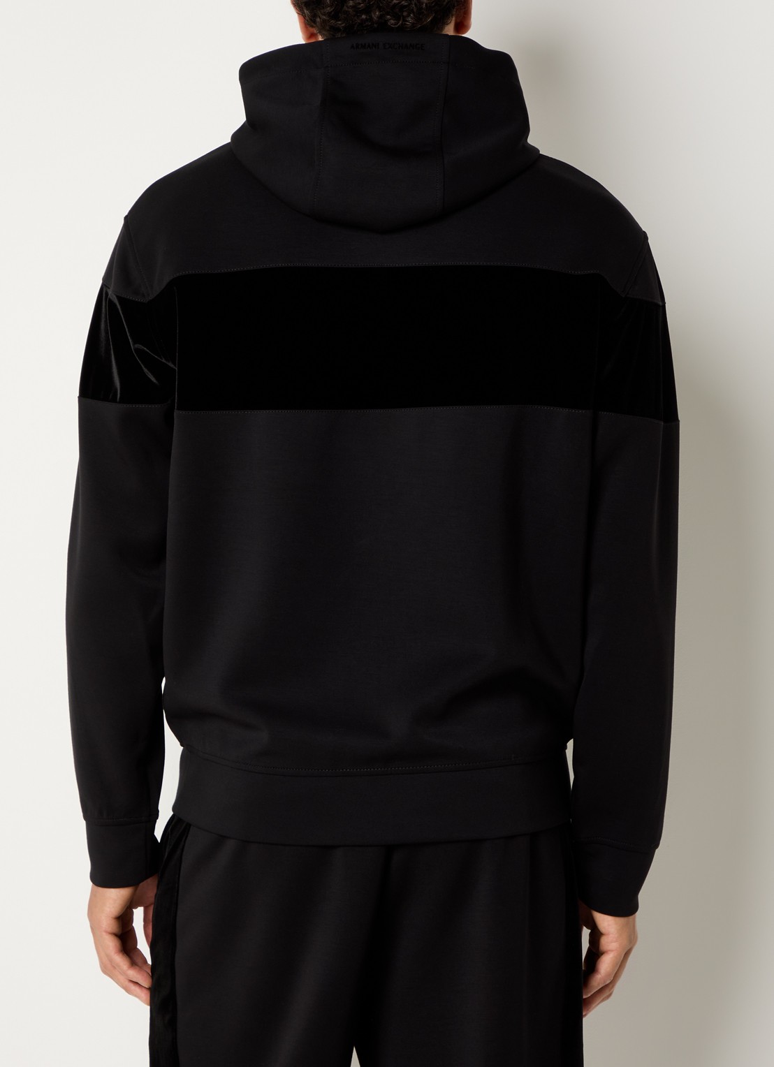 Armani Sweatvest met steekzakken - achterkant zwart