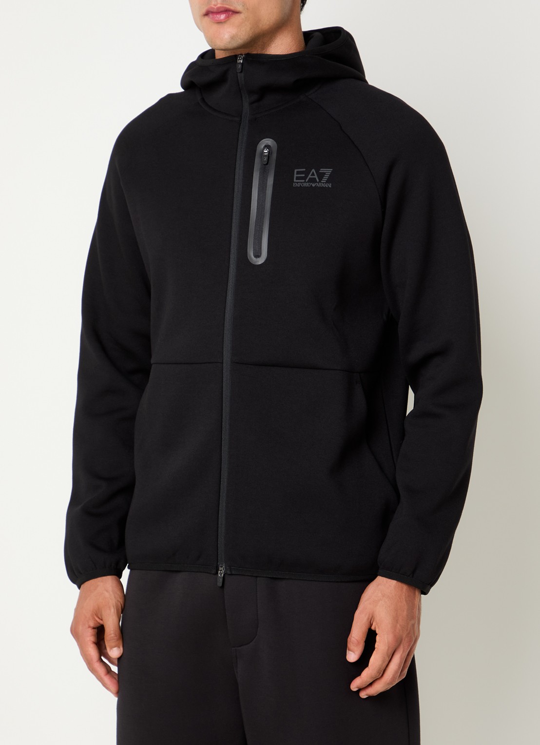 Armani Sweatvest met steekzakken - detail 3 zwart