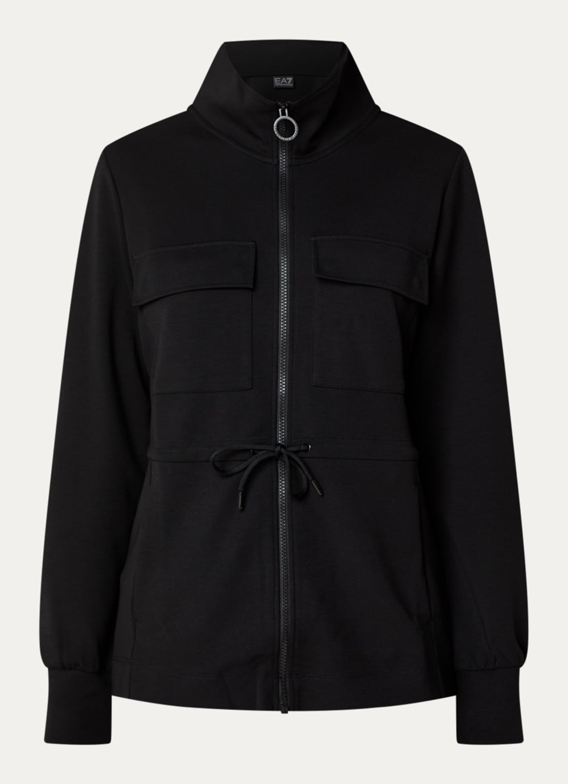 Armani Sweatvest met steekzakken - voorkant zwart
