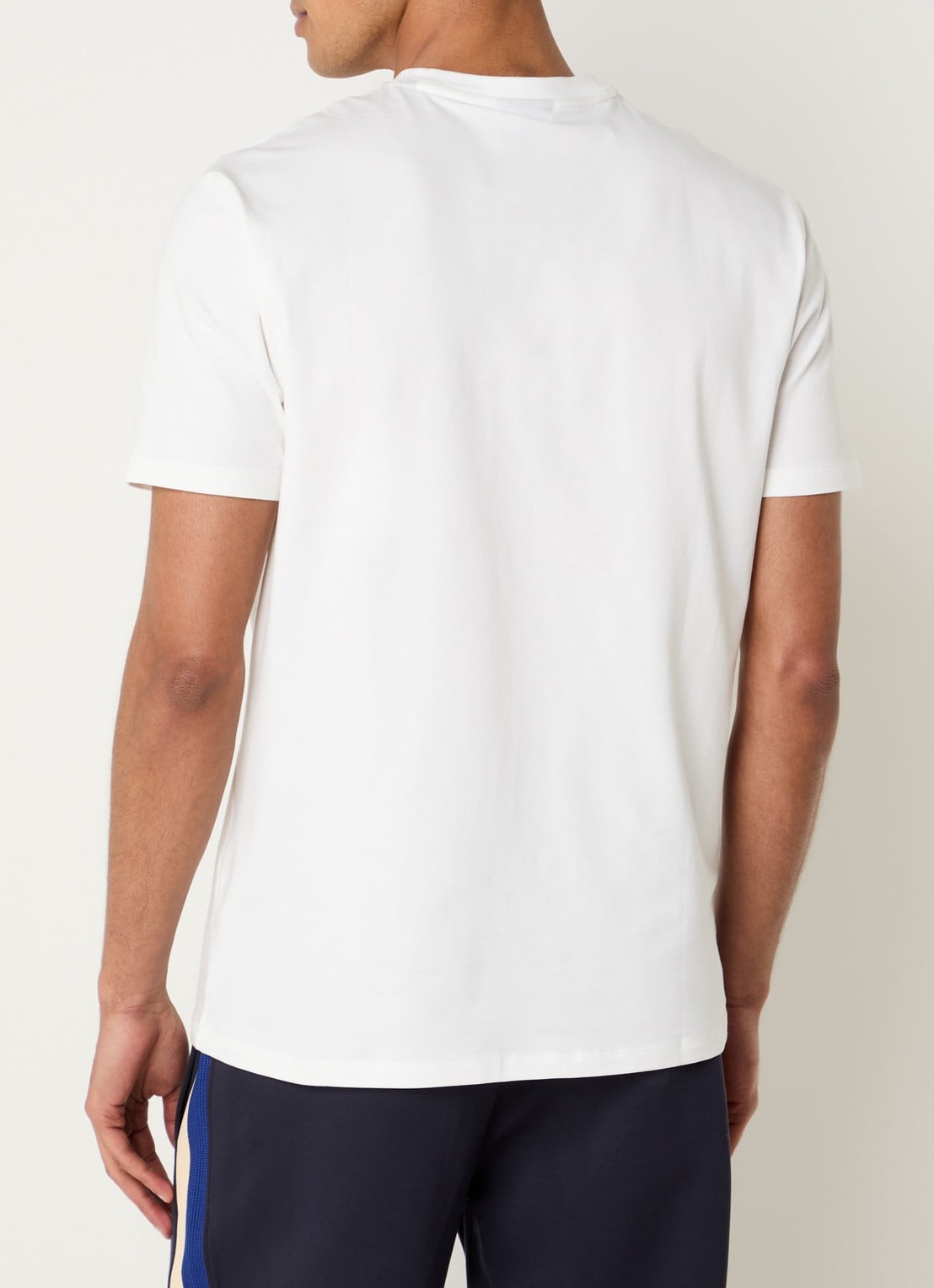 Armani T-shirt met 3D logo - achterkant 2 gebroken wit