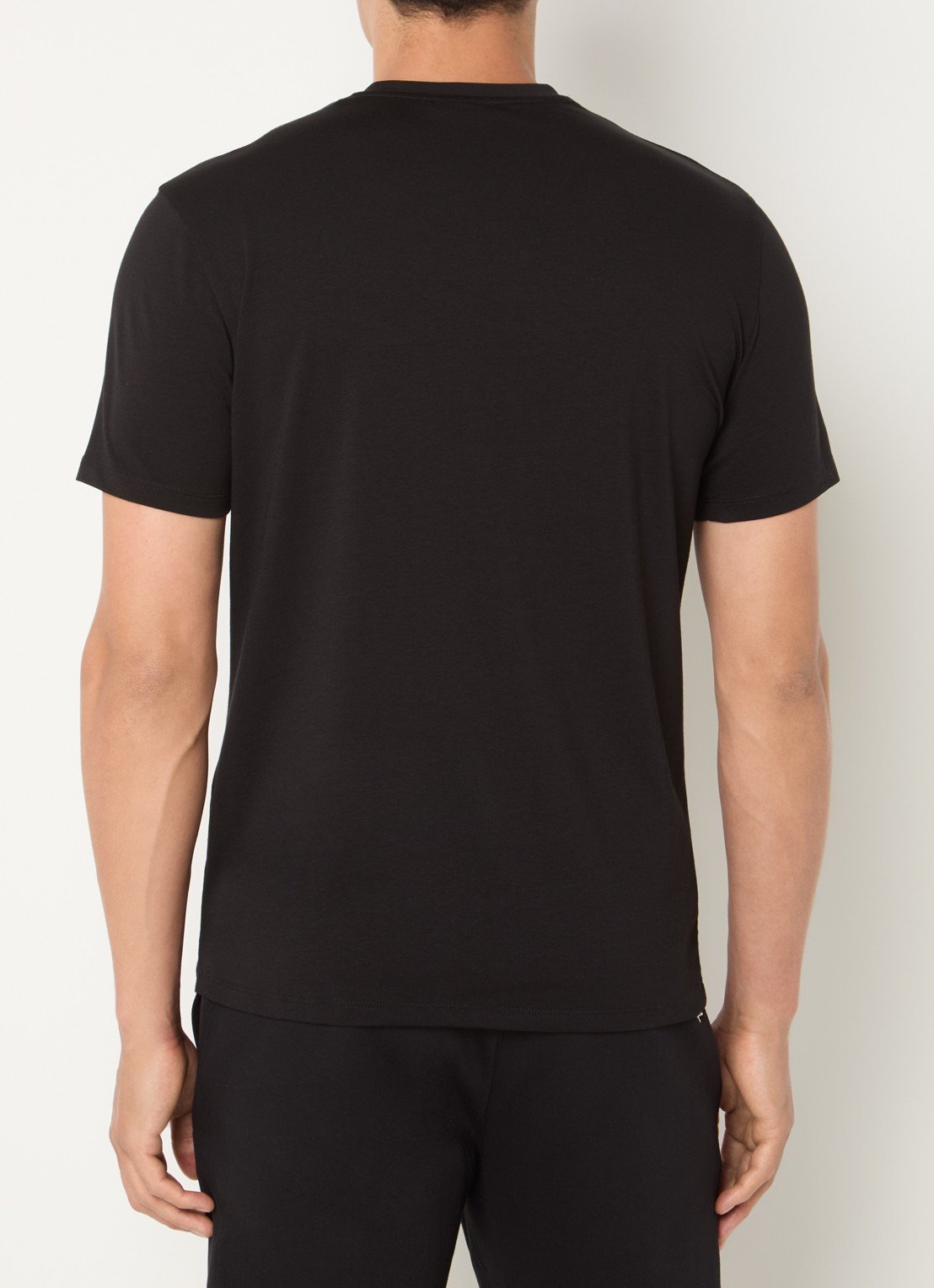Armani T-shirt met 3D logo - achterkant 4 black-uc001