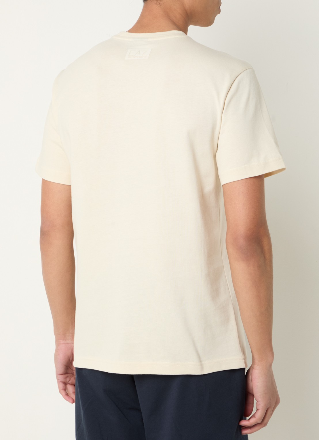 Armani T-shirt met 3D logoprint - achterkant 4 creme