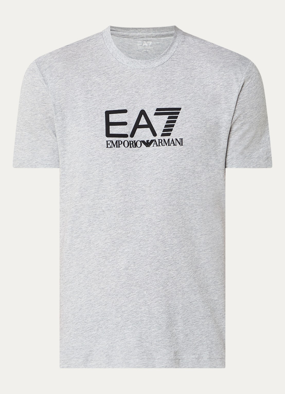 Armani T-shirt met 3D logoprint  - voorkant 3 lichtgrijs
