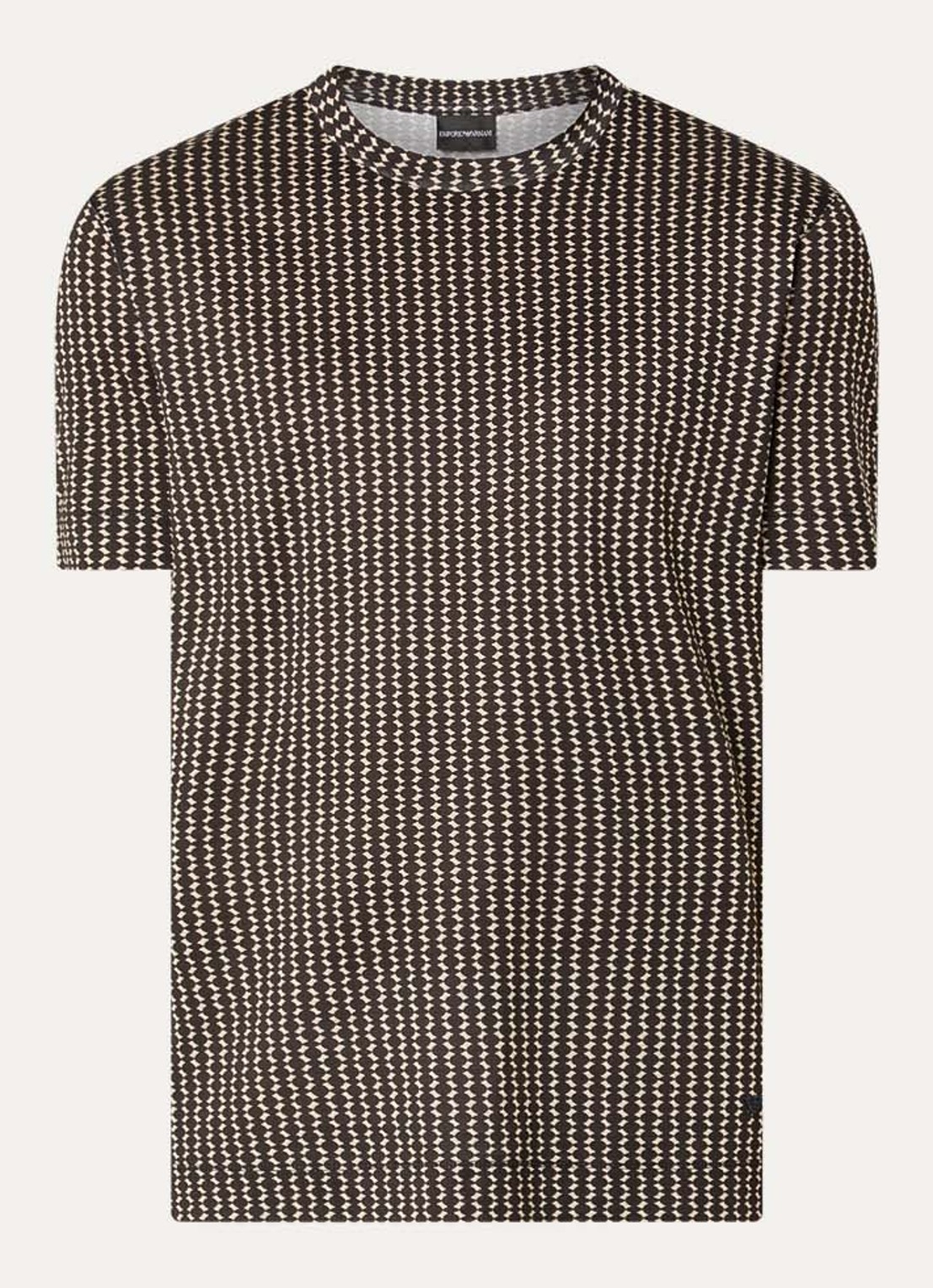 Armani T-shirt met grafische print - voorkant zwart