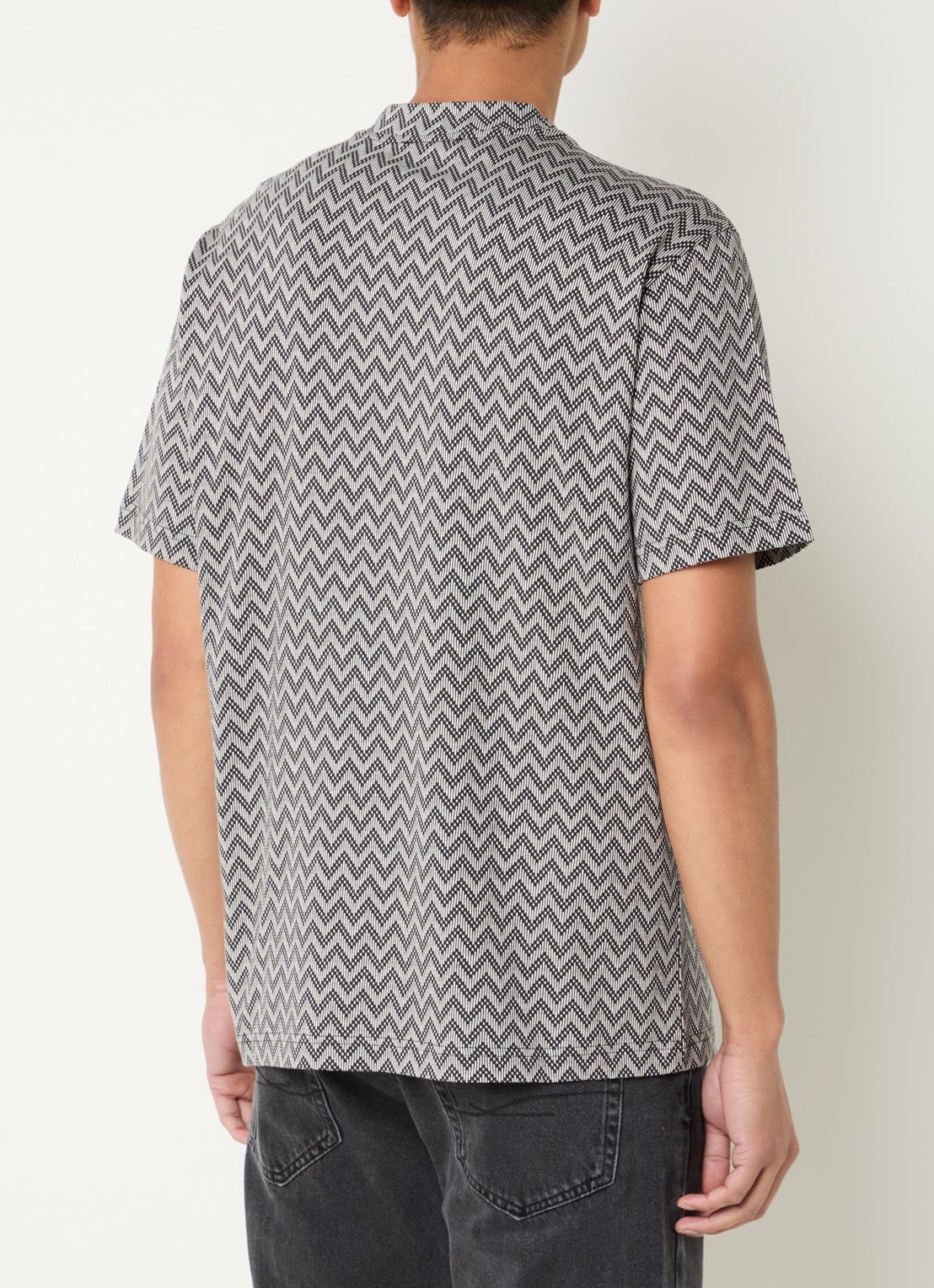Armani T-shirt met grafische print - achterkant 2 antraciet