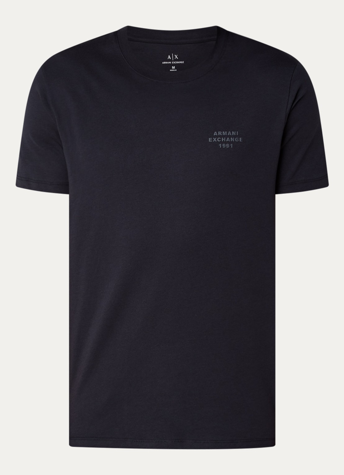 Armani T-shirt met logo - voorkant 3 donkerblauw