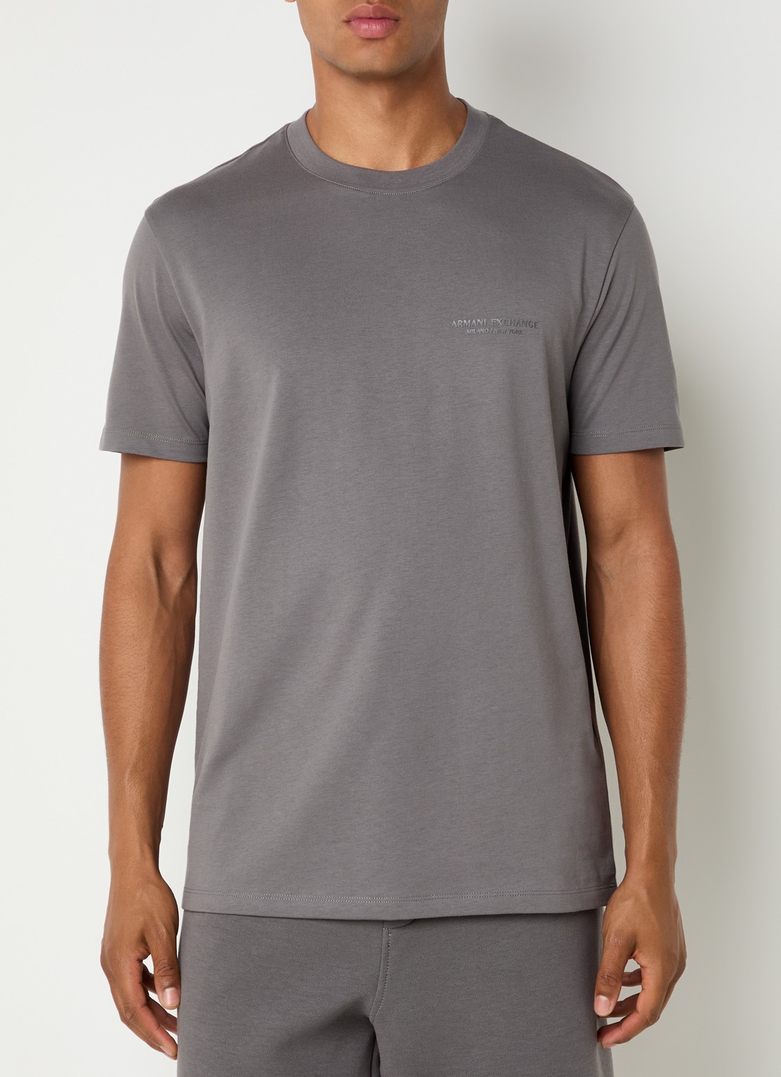 Armani T-shirt met logo - detail 4 antraciet