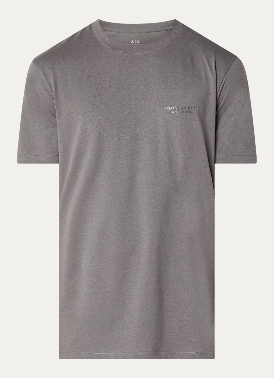 Armani T-shirt met logo - voorkant 2 antraciet