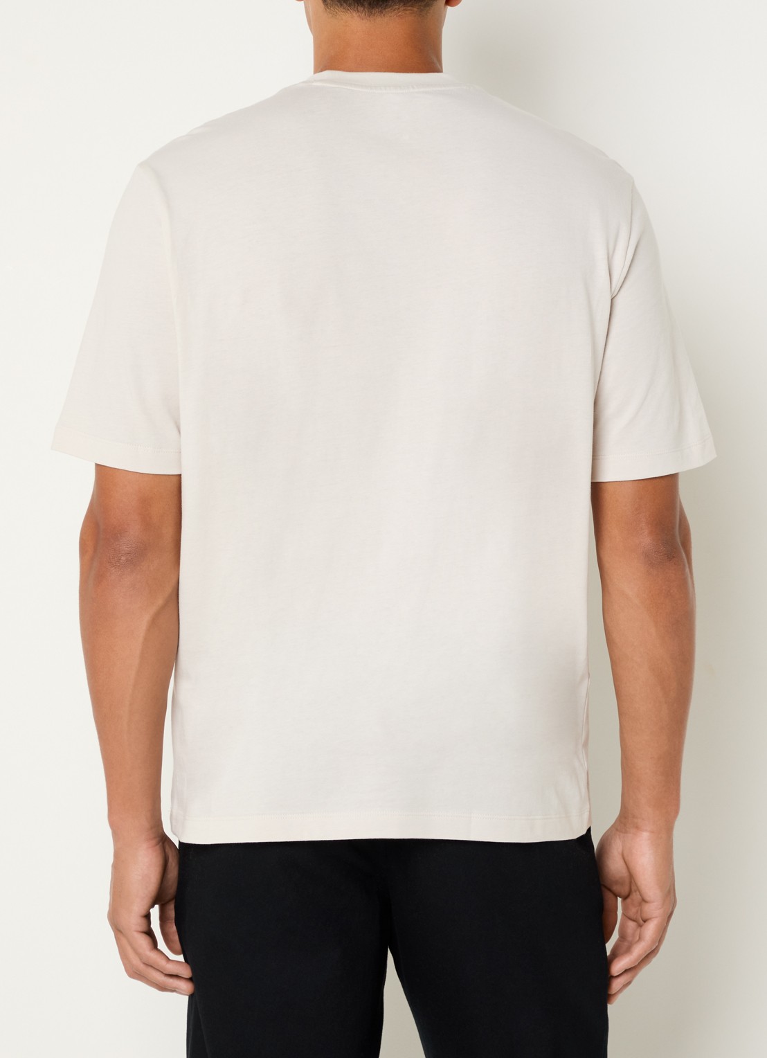 Armani T-shirt met logo - achterkant 3 beige