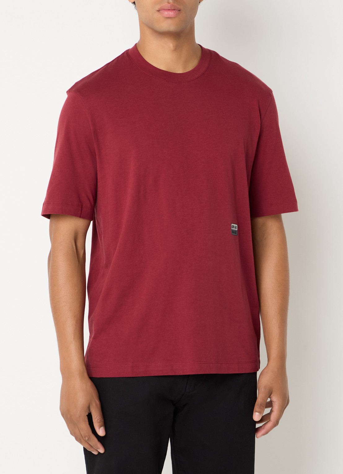 Armani T-shirt met logo - detail 3 rood