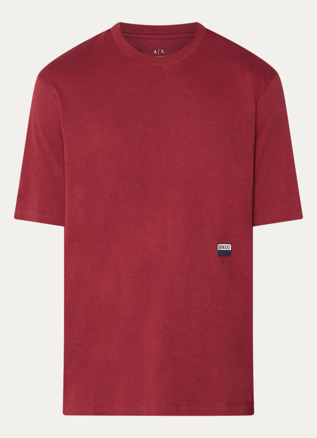Armani T-shirt met logo - voorkant rood