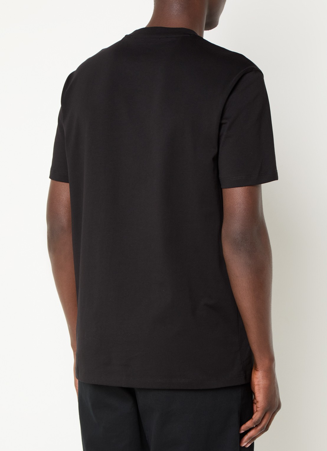 Armani T-shirt met logo - achterkant 3 zwart