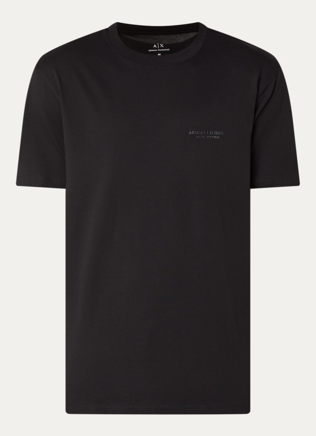 Armani T-shirt met logo - voorkant zwart
