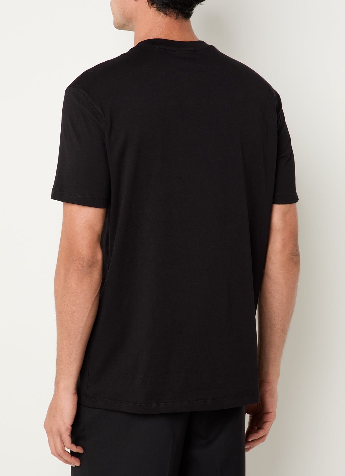 Armani T-shirt met logo - achterkant 3 zwart