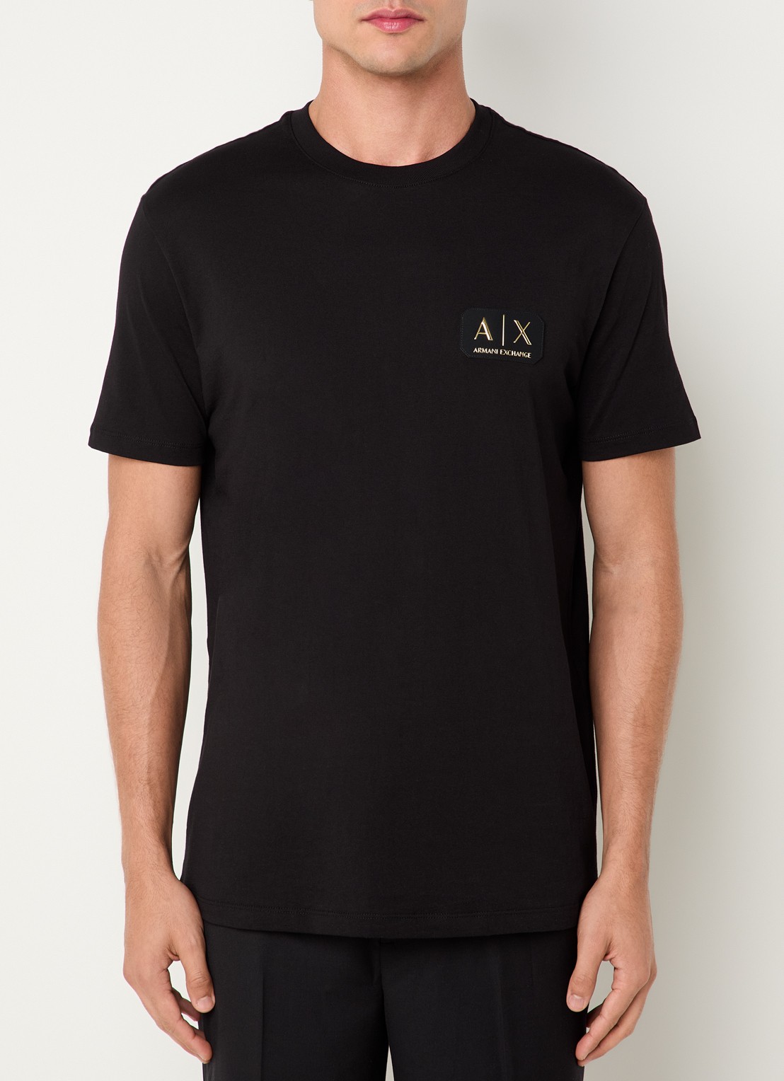 Armani T-shirt met logo - detail 4 zwart