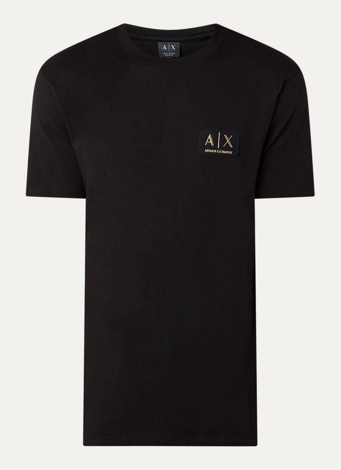 Armani T-shirt met logo - voorkant zwart