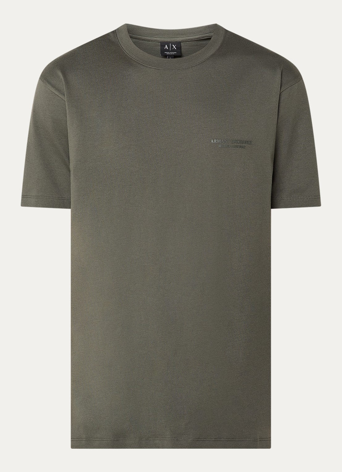 Armani T-shirt met logo - voorkant 3 taupe
